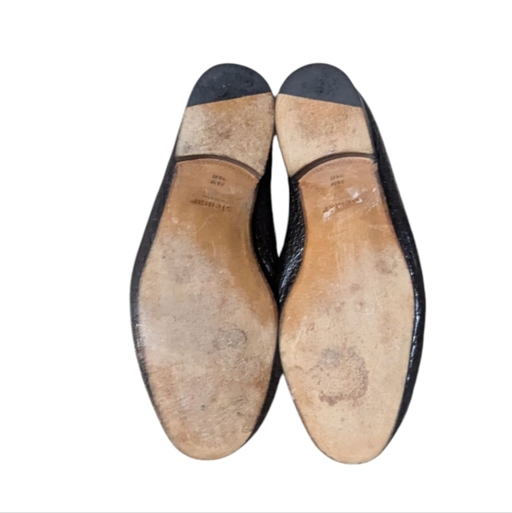 STEMAR Vintage Loafers Black Leather 10.5 Aligator Croc Made in Italy Old Money - Picture 8 of 10